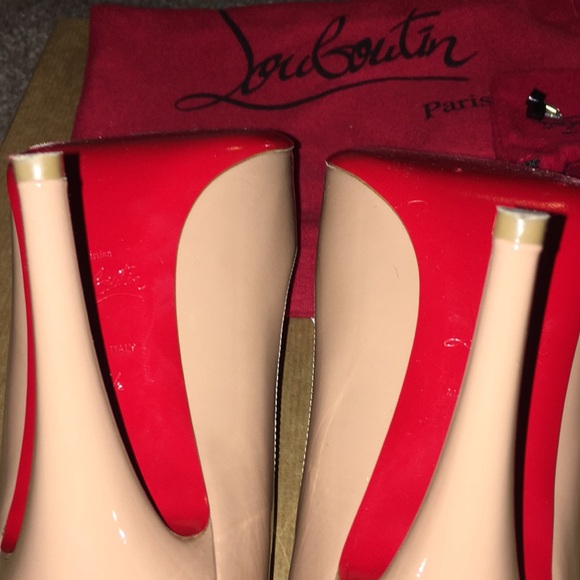 Christian Louboutin Decolette 100MM Nude Size 39.5 - Picture 5 of 8